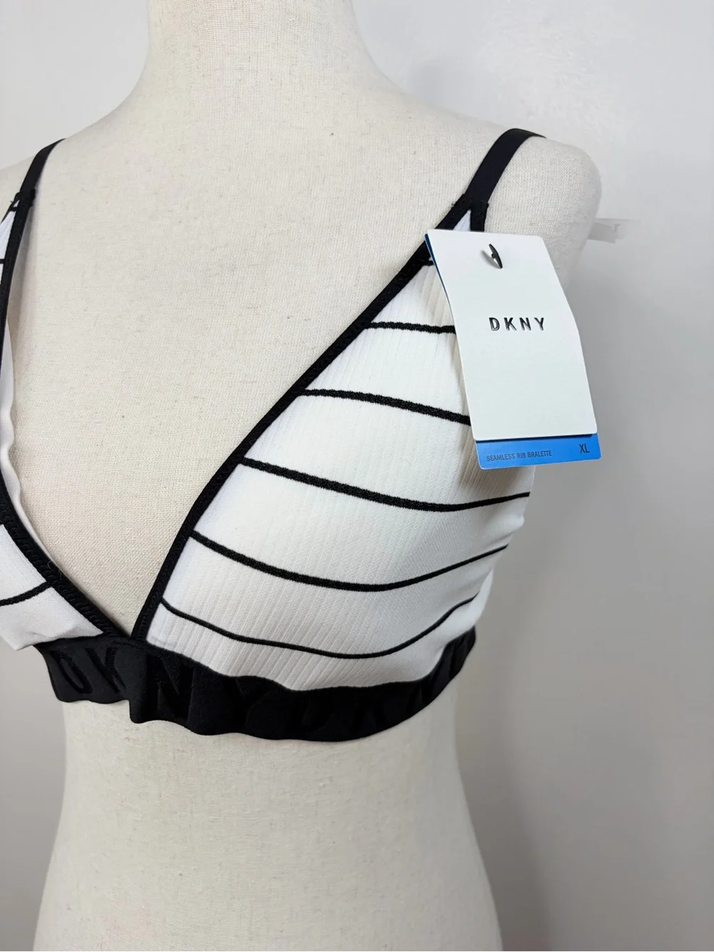 DKNY Striped Litewear Seamless Bralette